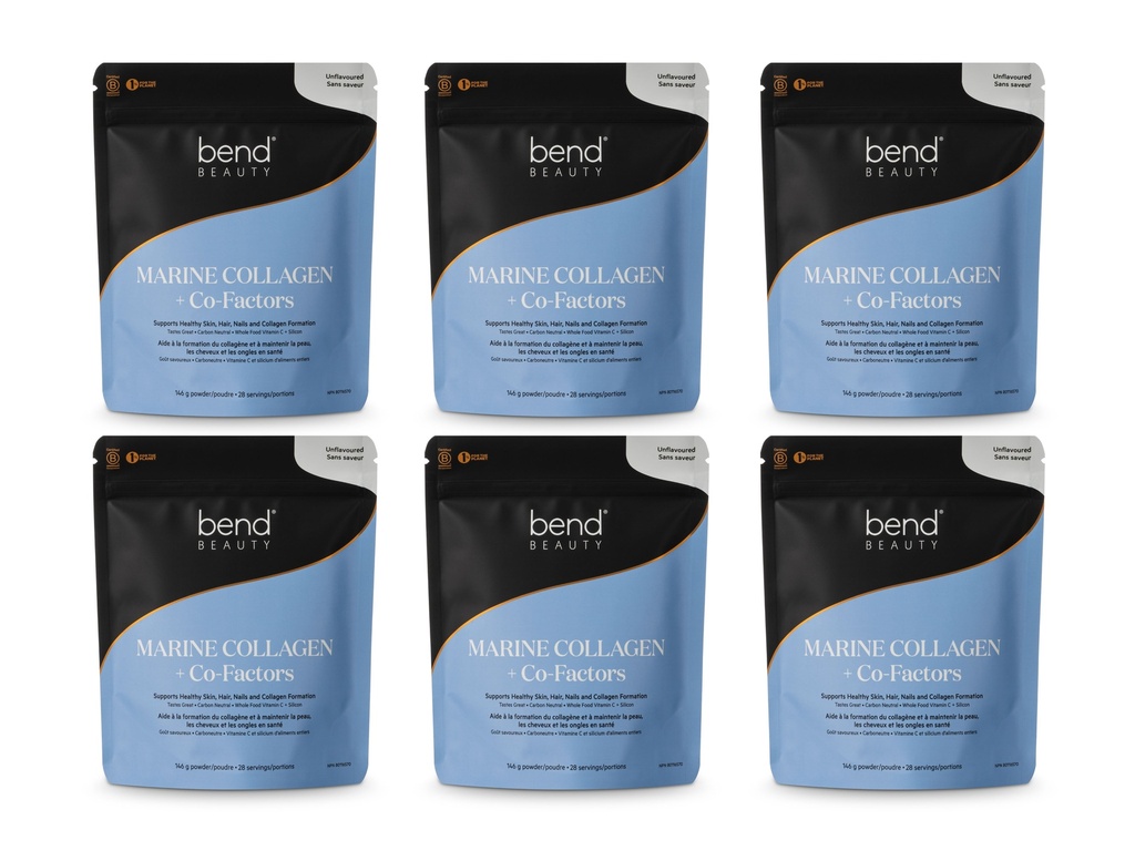 [86509x6] Bend Beauty Marin Collagen + Co-Facteurs Unflavor 146g x6