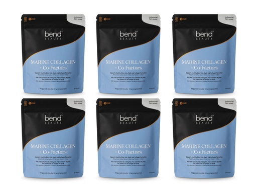 Bend Beauty Collagène Marin + Co-Facteurs Sans Saveur 146g x6