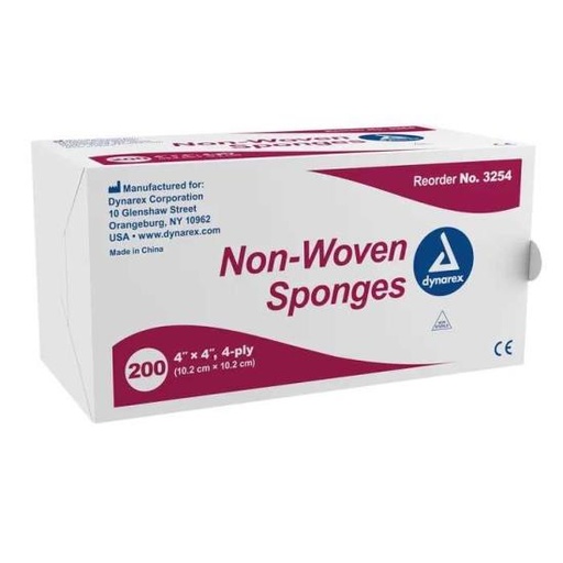 Compresses de gaze 4X4 Doux non tissées 2000pc