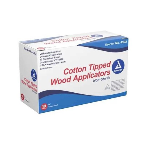 Cotton tige bois 6 pouce 1000pc