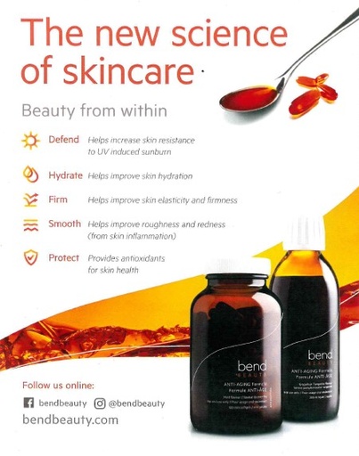 Bend Beauty Tente Affichette Omega 3 ANG
